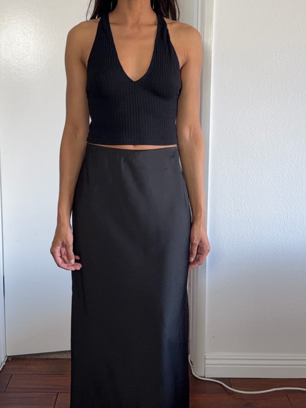 Reformation Ribbed Halter Top | Minimalist Summer Staple | S